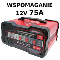 Akumuliatorių įkroviklis su paleidimo funkcija, 12A/75A, 12V/24V, AGM, GEL