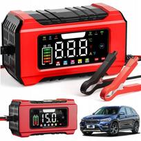 Akumuliatorių įkroviklis 12V/24V su testeriu ir TKL režimu, tinkamas AGM, STD, GEL