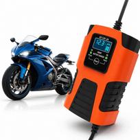 Motociklų akumuliatoriaus pakrovėjas 6V/12V 2A AGM, GEL, LCD, automatinis, su remontavimo funkcija