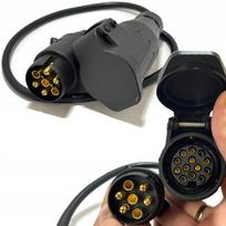 Priekabos adapteris 7 į 13 kontaktų su laidu