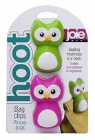 Maišelių spaustukai JOIE HOOT, įvairių spalvų, 1 vnt.
