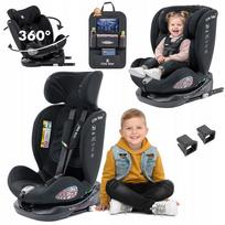 Automobilinė kėdutė pasukama 360°, i-Size, 40–150 cm, R129, su ISOFIX ir daiktų organizatoriumi