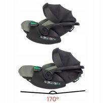 Automobilinė kėdutės bazė ISOFIX EasyGo BUZ XTD, pasukama, sulankstoma, Greener