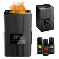 Kvapų difuzorius eteriniams aliejams FLAME LED + dovana