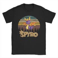Vintažiniai Spyro the Dragon marškinėliai vyrams su apvalia apykakle, medvilniniai, trumparankoviai, 4XL 5XL 6XL viršutiniai drabužiai - Vyriški vasariniai medvilniniai ... M įvairiaspalvis