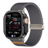 Nylon Strap+Case for Apple Watch Band Ultra 3 49mm 45mm 46mm 44mm 42mm 40mm 41mm 38mm iWatch Series 11 SE 3 10 9 8 7 6 5 4 3 2 1 Series 11 10-46mm black