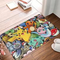 P-Pokemonas Pikachu Durų kilimėlis Kilimėlis Neslystantis Virtuvės Vonios Tualeto Kilimas Kilimas 40*60cm 40x60cm
