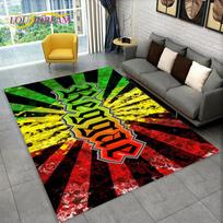 2026 Bob Marley Reggae Muzika Klevo Lapas Jamaikos Plotas Kilimėlis,Kilimėlis Svetainei Miegamajam Sofai Prie Durų Dekoras,Neslystantis Grindų Kilimėlis 40x60cm(15x23in)