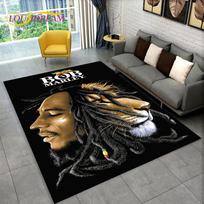 2026 Bob Marley Reggae Muzika Klevo Lapas Jamaikos Plotas Kilimėlis,Kilimėlis Svetainei Miegamajam Sofai Prie Durų Dekoras,Neslystantis Grindų Kilimėlis 40x60cm(15x23in) gray