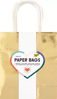 Folia popieriniai maišeliai Gold M blizgūs, 7 vnt.