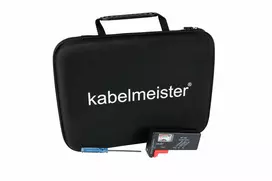 Kabelmeister Baterijų laikymo dėklas su integruotu testeriu AA, AAA, C, D, 9V ir monetinėms baterijoms - juodas