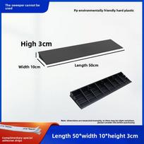 3-10CM Plastikinis durų slenkstuko praėjimas Neslystantis pleišto padėklas Vidaus lauko nuolydžio kilimėlis vežimėliams ir automobiliams