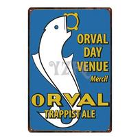 Orval Chimay Westmalle Chouffe Metalinė skardinė lentelė Vintažinė plokštė Barui Klubui Sienai Pubo Restorano Namų Dekoravimui Geležinis Plakatas DU-3599A 20x30cm