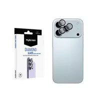 MyScreen Diamond Glass fotoaparato objektyvo dangtelis, skirtas Apple iPhone 17 Pro Max - 9H grūdintas stiklas, apsauga nuo pirštų atspaudų, montavimas be burbuliukų, permatomas