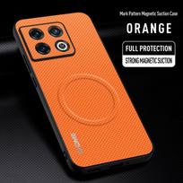 Automobilinis magnetinis laikiklis Telefono dėklas OnePlus 10 Pro OnePlus10Pro Silikoninis Atsparus smūgiams Apsauginis galinis dangtelis Coque OnePlus 10 Pro orange