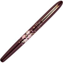 Kuretake Letter Pen Brush Kuretake Letter Pen Makie Monogatari Sakura Uta Blossom Crimson Pen, (Cherry Song), ER187-910 black