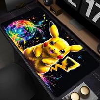 Pelės kilimėlis Pokemon Pikachu Kompiuterio Nešiojamojo kompiuterio Anime Klaviatūros Pelės kilimėlis XXL Didelis pelės kilimėlis Klaviatūrų kilimėlis Žaidėjams Dekoras Stalo kilimėlis 30x80x0.2cm yellow