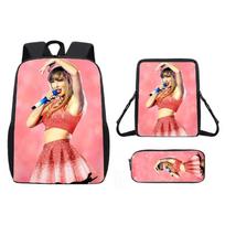 Taylor Swift Taylor Elementary And Secondary School Students Three-Piece Backpack Satchel Pencil Case Satchel pink