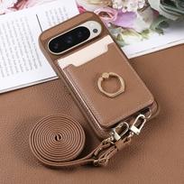 For Google Pixel 9 Pro XL Pixel 9 8 Pro 9A 8A 7A Case,Wallet Case with Card Holder, 360°Rotation Ring Kickstand Shockproof Cover For Pixel 9A ruda