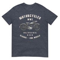 Royal Enfield Wdre Classic Motorcycle Ww2 Tshirt XL gray