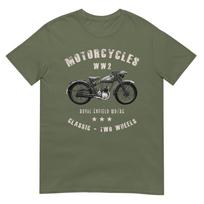 Royal Enfield Wdre Classic Motorcycle Ww2 Tshirt 4XL gray