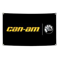 90X150Cm Can Am Brps Racing Canam Visureigio Vėliava Gobelenas Poliesterio Skaitmeninės Spaudos Vėliava Garažo Sienos Dekoravimui 60x90cm24x35in yellow