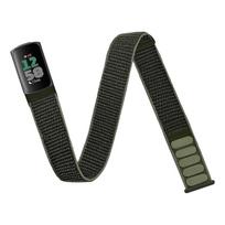 Nailono sportinė laikrodžio apyrankė skirta Fitbit charge5/6, čiurnai/rankai, elasti žalia