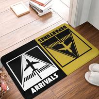 Aviacijos Lėktuvų Išvykimai Atvykimai Durų Kilimėlis Neslystantis Įėjimas Virtuvė Vonios Grindys Durų Kilimėliai Miegamasis Balkonas Kilimas 40cm x 60cm yellow
