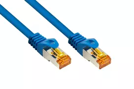 KABELMEISTER Cat.7 S/FTP tinklo kabelis, RJ45, TPE be halogenų, mėlynas, 2m