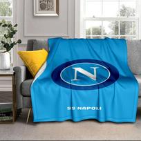 Napoli Football Club Emblem Portable Blanket/Soft Blanket Bedding Blanket Suitable for Travel Camping Living Rooms Offices Sofas Fan Gifts 75x90cm