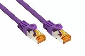 KABELMEISTER Cat.7 S/FTP tinklo kabelis, RJ45, 2m, violetinės spalvos, be halogenų TPE