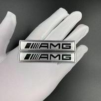 2026 Naujas 2 vnt. Metalinis Automobilio Lipdukas Ženklelis Auto Emblema Lipdukas Mercedes Benz AMG GLE GLS CLS GLC CLA GLA GLK ML C197 R231 W167 W247 W246 CLK 15YG