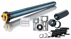 Somfy 1240508 60 mm vamzdinis motoras su RTS radijo imtuvu, 140 W, 20 Nm