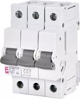 ETI ETIMAT P10 3 polių automatinis grandinės pertraukiklis B20 20A 10kA 415V 50/60Hz