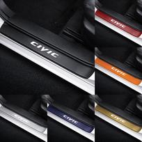 4 vnt. Automobilio durų angokraščių apdailos lipdukai iš anglies pluošto Honda Civic Accord Crv Hrv City Jazz CR-Z Element Insight MDX RF6 blue