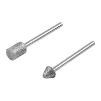 Wolfcraft 5989000 deimantinių šlifavimo antgalių rinkinys, cilindrinis ir smailusis kūginis, 2 dalių