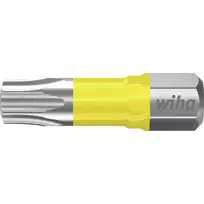 Wiha 42304 Torx antgalis T25 x 25 mm, 25 vnt. pakuotė, 1/4 colio šešiakampis kotas, molibdeno-vanadžio plienas