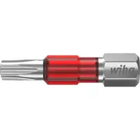 Wiha 7015TY T30 x 29 mm Torx antgalis, 1/4 colio šešiabriaunis kotas, 25 vnt. pakuotė 42550