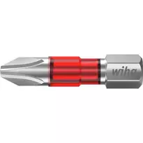 Wiha 7011TY Phillips PH2 x 29 mm atsuktuvų antgaliai, 25 vnt., 1/4 colio šešiakampis 42539