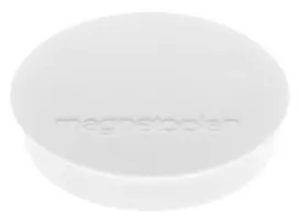 magnetoplan Discofix apvalus magnetas Standard, baltas, pilno kerno feritas, laikymo jėga 0,7 kg (1664200)