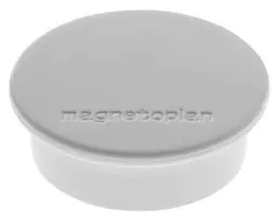 Magnetoplan Discofix apvalus magnetas, pilkas, vientisas ferito branduolys, 2,2 kg laikymo jėga (1662001)