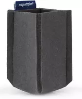 magnetoplan magnetoTray mažas rašiklių laikiklis, pilkos spalvos veltinis, 100% perdirbtas PET, magnetinis 1227601