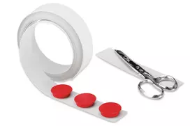 Magnetoplan magnetinė juosta balta lipni 35 mm x 5 m lanksti metalinė juosta tvirtinimui 5705105
