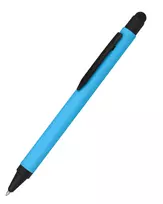 ONLINE SCHREIBGERÄTE ALU Stylus tušinukas su ekrano pieštuku, mėlynas, sukamas, vidutinis antgalis, integruotas ekrano pieštukas talpiniams jutikliniams ekranams 32118/3D