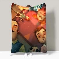 Žaidimo Hello N-Neighbor 2 pledas Lengvas Skirtas bendrabučiams, trumpam miegui, svetainei, biurui, sofai, visų sezonų 130cmx150cm