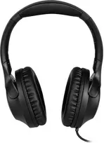 TechniSat Stereoman 3 uždaros konstrukcijos laidinės ausinės su mikrofonu, 3 m kabeliu, juodos 0000/9105