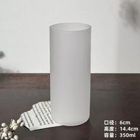 Japoniškas plonas matinis Collins stiklinis, tiesaus cilindro vandens puodelis namams, ilgo gėrimo kokteilių stiklinė 301-400ml gray
