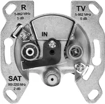TechniSat TECHNIPRO SV600 V2 3 angų antenos lizdas su DC diodų atskyrimu (TV, radijas, SAT) 0004/3075