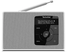 TechniSat DIGITRADIO 2 stalinis radijas DAB+ FM Bluetooth žadintuvas baltas 0001/3910