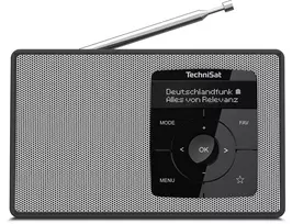 TechniSat DIGITRADIO 2 DAB+ FM Bluetooth radijo laikrodis juodas/baltas 0002/3910
